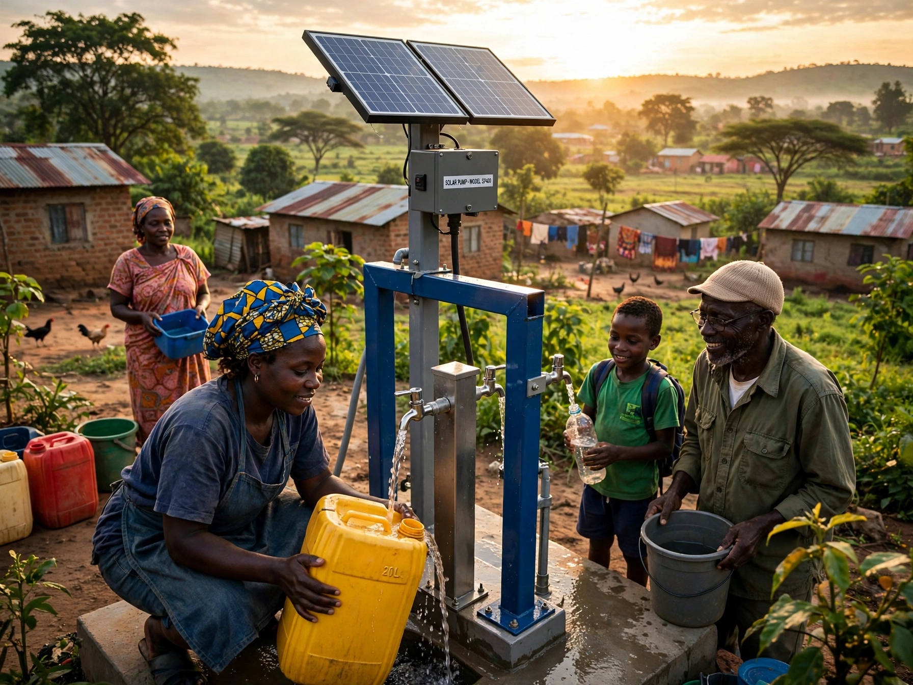 Community water access — clean water tap