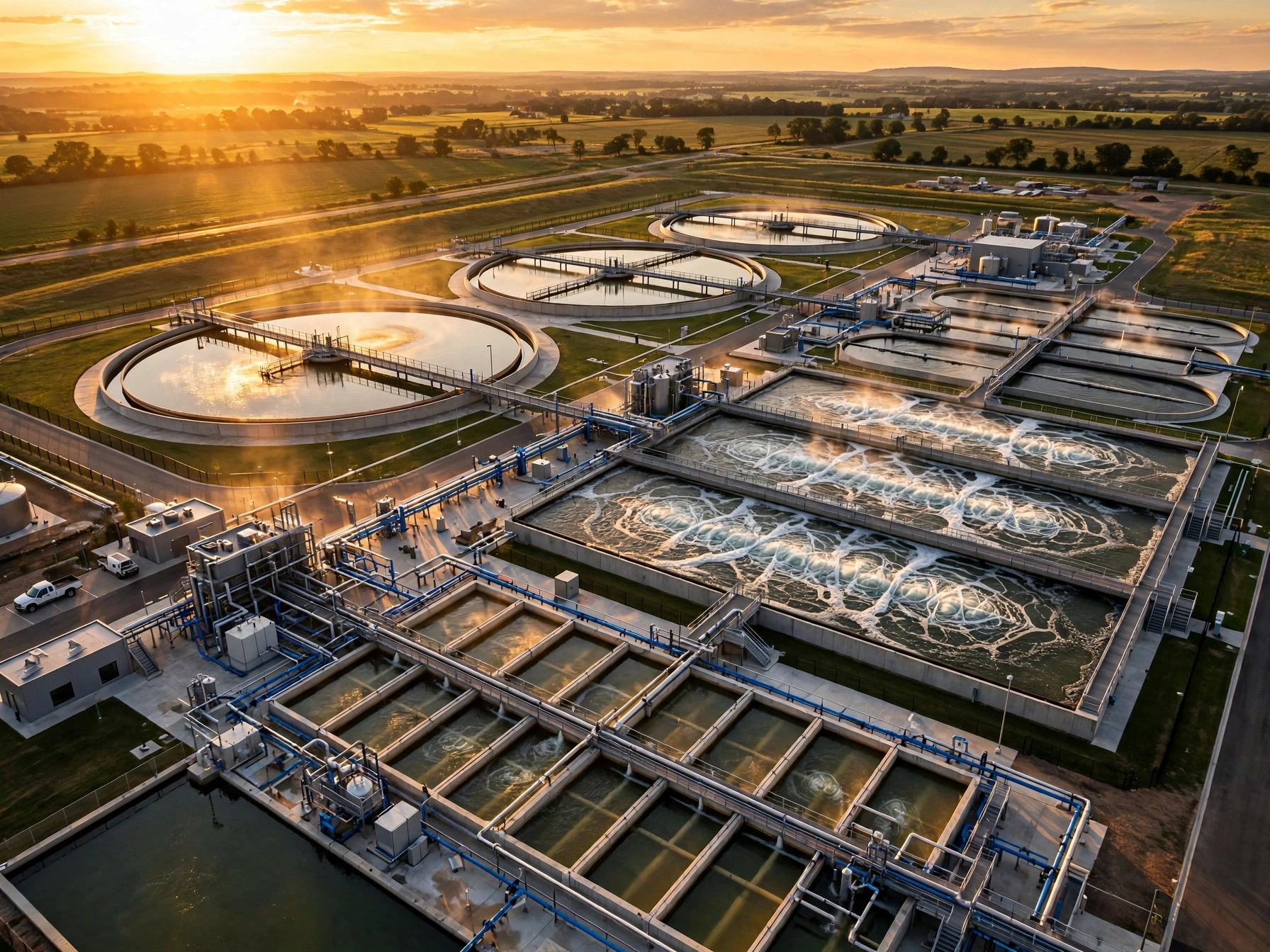 Industrial wastewater treatment facility